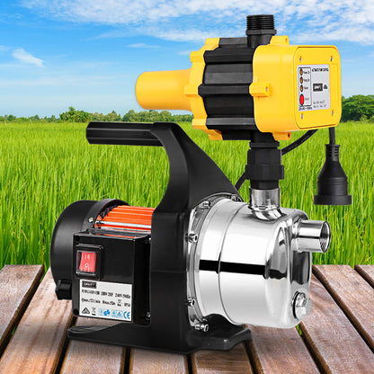 Giantz Garden Water Jet Pump High Pressure 800W Tank Rain Farm Irrigation Yellow