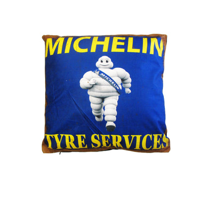 Australian Mancave Retro Cushion Michelin Tyre Services 40 x 40 cm